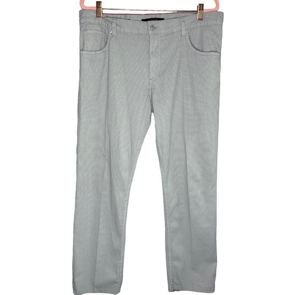 Alberto Stone Super Print Modern Fit Polka Dot Gray Golf Pants Size 36x30 - Picture 3 of 10